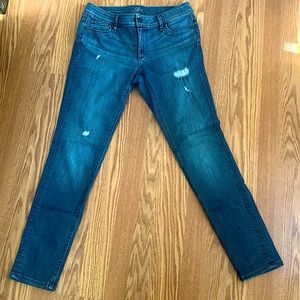 Loft blue ripped jeans